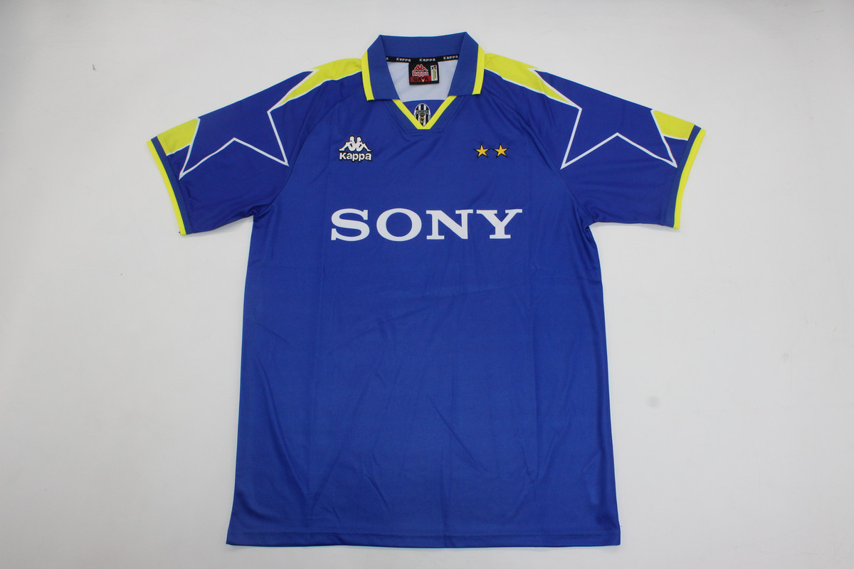 AAA Quality Juventus 96/97 Away Blue Soccer Jersey